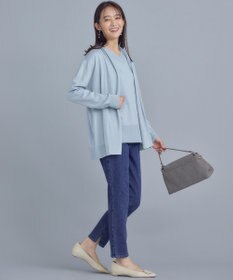 組曲 L 【WEB限定】セミウーステッド ニットカーディガン