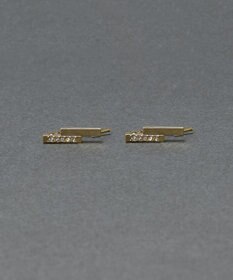 Phoebe 〈金属アレルギー対応〉デュオバービジューイヤリング　ゴールド/ニッケルフリー
