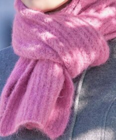 Tiaclasse リブ編みマフラー