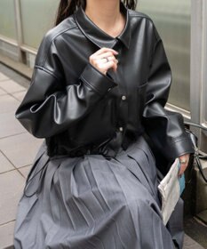 WEGO Fレザードロストショートシャツ