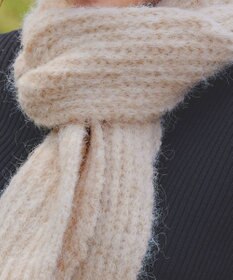 Tiaclasse リブ編みマフラー