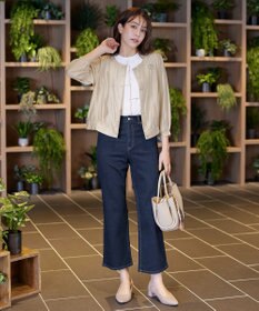 Tiaclasse L 【洗える】パールボタンシアーブルゾン