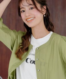 Tiaclasse L 【洗える】パールボタンシアーブルゾン