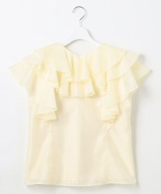 Feroux 【洗える】エアリーフリル ブラウス