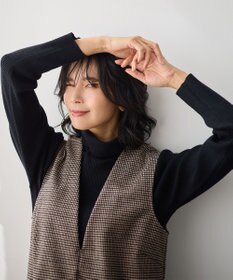 ANY ラメチェックジャガードワンピース