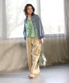 Green Parks 花柄フリルブラウス