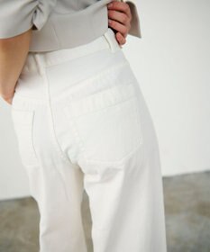 GRACE CONTINENTAL ラップデニムパンツ