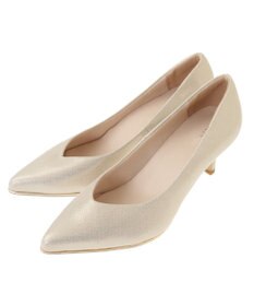 YECCA VECCA メタルラインパンプス