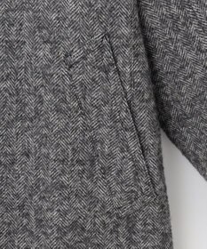 JOSEPH ABBOUD 【軽量/JAPANファブリック】アルパカヘリンボン ステンカラー コート