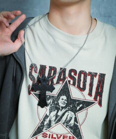 WEGO 【ユニセックス着用ITEM】MPUエンボスロゴクロスネックレス