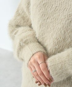 earth music&ecology モヘヤライクレースニット