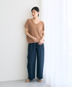 YECCA VECCA Vネックドルマンニット