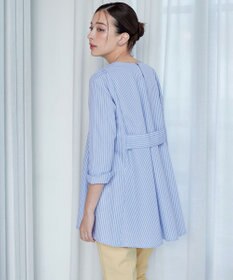 Tiaclasse L 【おのののかさん着用】半袖＆七分袖選べる袖丈バックフレアチュニック