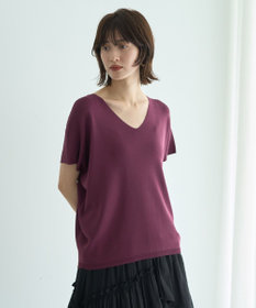 YECCA VECCA Vネックドルマンニット