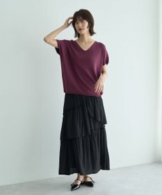 YECCA VECCA Vネックドルマンニット