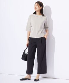 J.PRESS LADIES L 【洗える】COTTON POLYESTER 襟付き ニット
