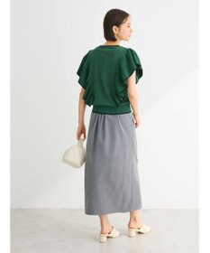 Green Parks 配色フリルニットプルオーバー