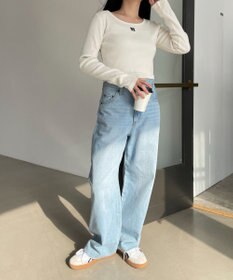 WEGO ヴィンテージウォッシュリブロンT