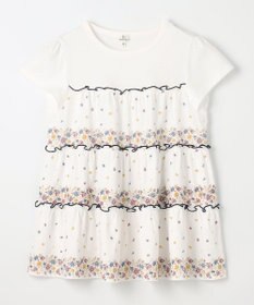 組曲 KIDS 【150-160㎝】ティアードフラワー チュニック