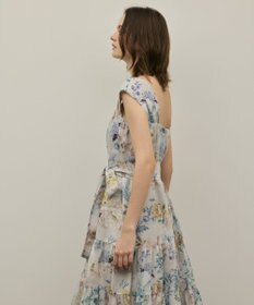 GRACE CONTINENTAL ボタニカルサラサプリントワンピース