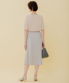 自由区 【好評につき追加生産/洗える】WASHABLEPONTE セミフレアスカート