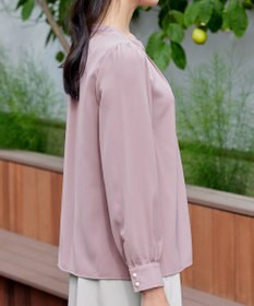 Tiaclasse 【洗える】スキッパー衿ボタンブラウス