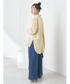 earth music&ecology バックボタンチュニック