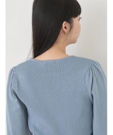 earth music&ecology 袖ポイントニットプルオーバー