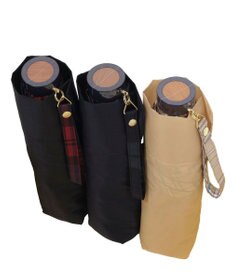 MOONBAT 【WEB限定/軽量】POLO RALPH LAUREN（ポロ ラルフローレン） 折りたたみ傘 ポロベア×チェックパイピング 無地 FLAG BEAR