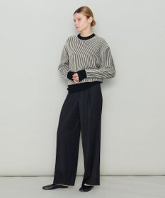 JOSEPH 【洗える】バイオテープコットン　ラウンドネックニット