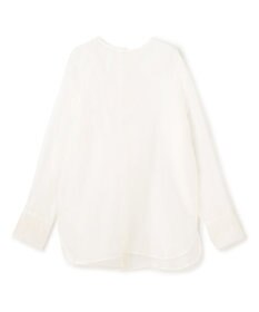 BEIGE， ERICA / シルクシースルークルーネックブラウス