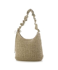 UNBILLION カシュカシュ cachecache / ドロストフリルハンドル地柄編みトート カゴバッグ