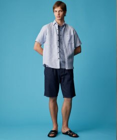 JOSEPH ABBOUD 【リネン素材/吸水速乾/日本素材】リネンハニカム ダディ ポロシャツ