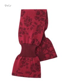 MOONBAT mila schon カシミヤ100%ジャカードプチマフラー