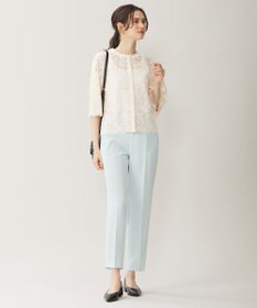 自由区 L 【セットアップ対応・UVカット・接触冷感・洗える】ライトストレッチテーパード パンツ