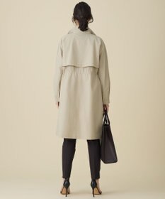 自由区 S コットンナイロンタッサースタンドカラー コート