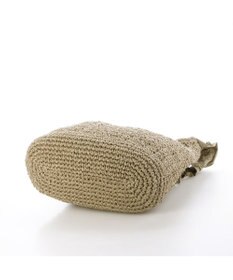 UNBILLION カシュカシュ cachecache / ドロストフリルハンドル地柄編みトート カゴバッグ