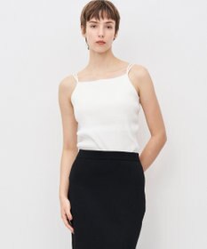 uncrave リブニット カップ付きキャミソール