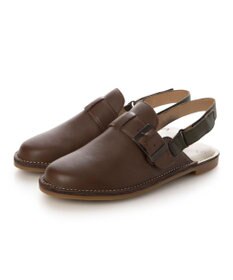 ing <ing>シングルモンクデザインバックストラップシューズ