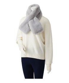 MOONBAT estaa【洗える】ポメラニアンみたいなふわふわフェイクファーマフラー