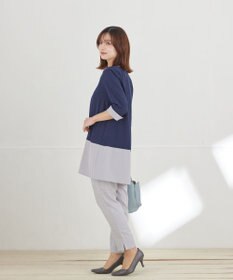 Tiaclasse 麻調テーパードパンツ