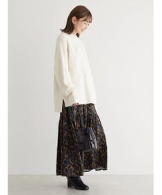 AMERICAN HOLIC Ｍｉｘヤーンモックネックケーブルニットプルオーバー