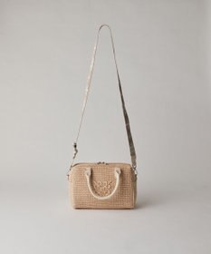 russet ナイロンラフィアミニボストンバッグ(CE-1715)