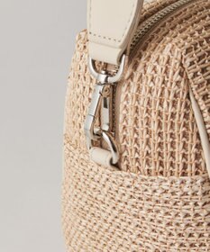 russet ナイロンラフィアミニボストンバッグ(CE-1715)