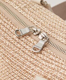 russet ナイロンラフィアミニボストンバッグ(CE-1715)