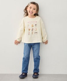 ANY KIDS 【洗濯機可能】ときめきストレッチ ネコパンツ