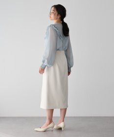 YECCA VECCA ラッフルレースブラウス