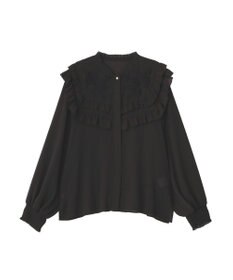 YECCA VECCA ラッフルレースブラウス