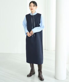 UNFILO L BEAUTY FORM KNIT スリーブレス ワンピース