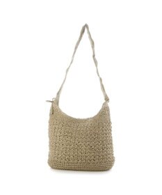 UNBILLION カシュカシュ cachecache / ドロストフリルハンドル地柄編みトート カゴバッグ